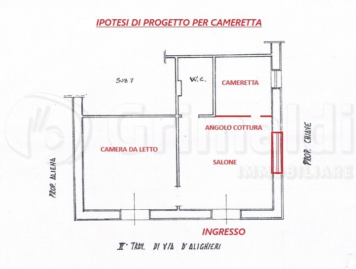 Trilocale da ristrutturare a Giugliano in Campania