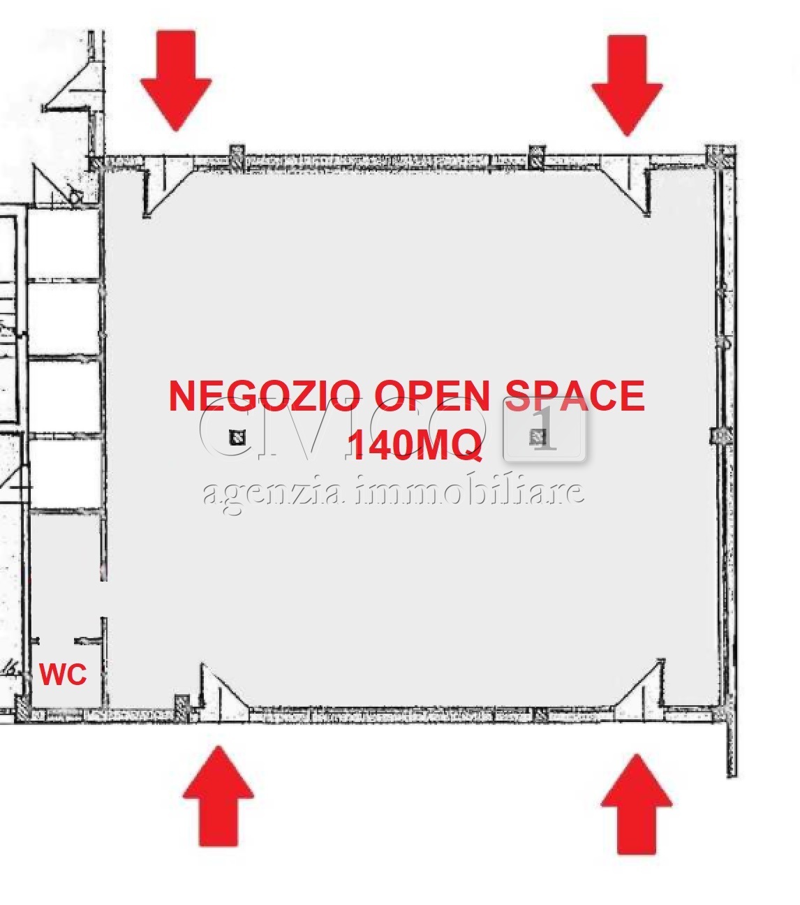 Locale commerciale in affitto in via san martino, Vigodarzere