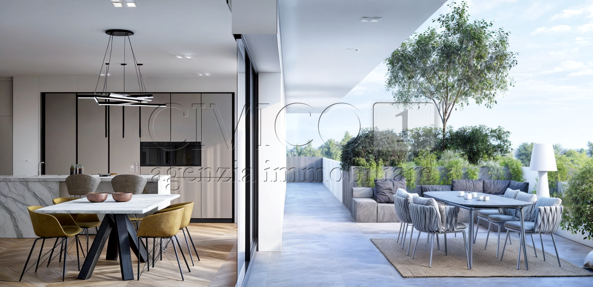 Appartamento con terrazzo in via beato pellegrino, Padova