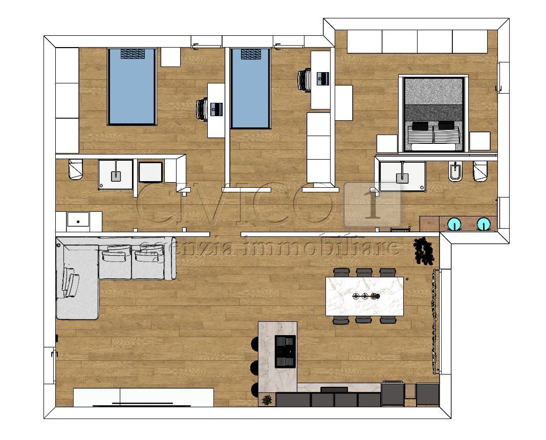 Attico con terrazzo in via giosu� carducci, Cittadella