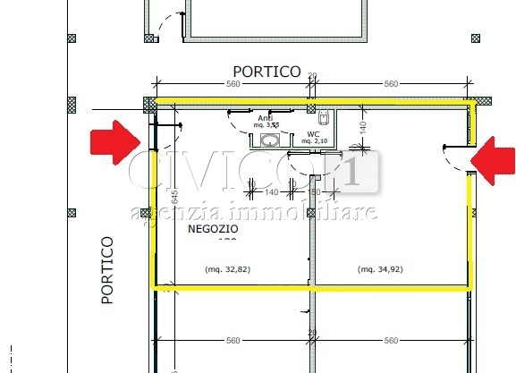 Locale commerciale in affitto in via roma 110, Vigodarzere