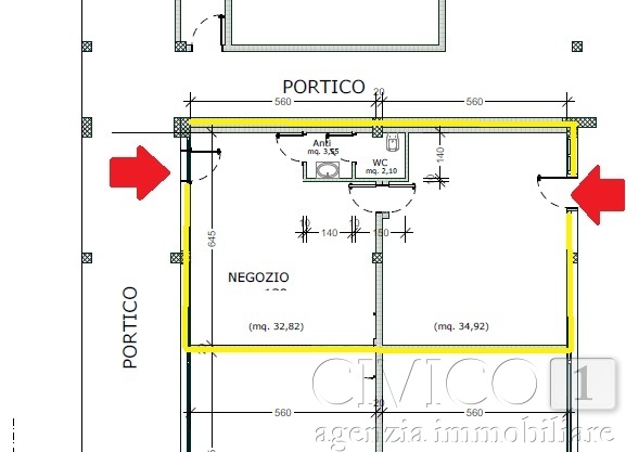 Locale commerciale in affitto in via roma 110, Vigodarzere