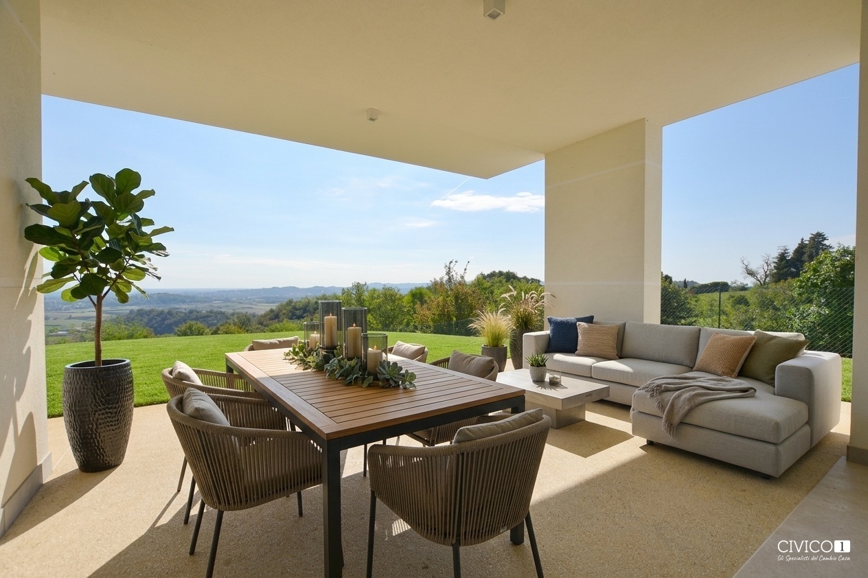 Villa con giardino in via false, Monteviale