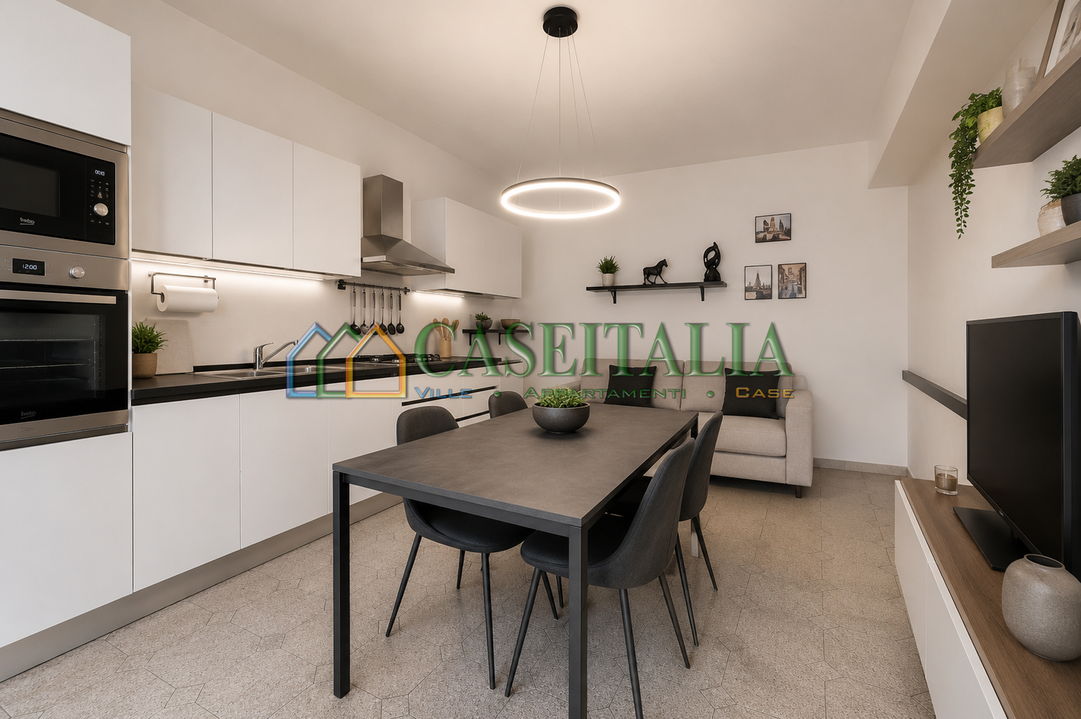 Trilocale con giardino in via dei comuni 16, Buttigliera Alta