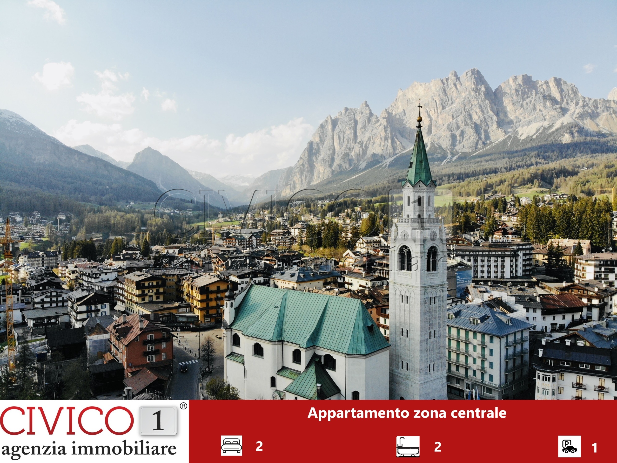 Appartamento con terrazzo in via lungoboite, Cortina d'Ampezzo