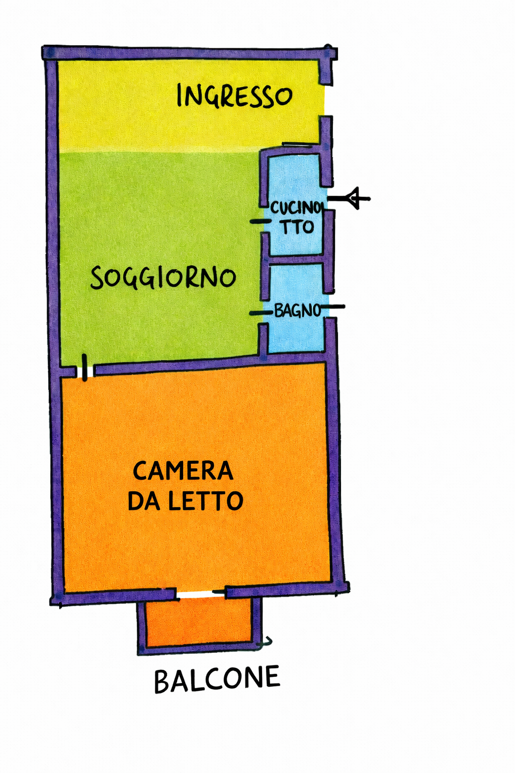 Bilocale da ristrutturare in via malta, Siracusa