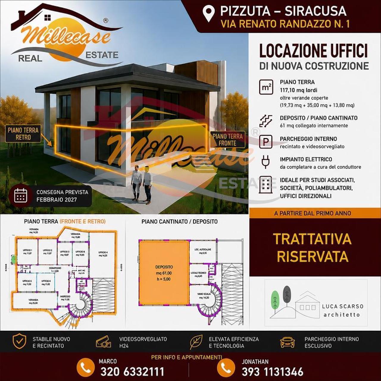 Ufficio ristrutturato in via renato randazzo 1, Siracusa