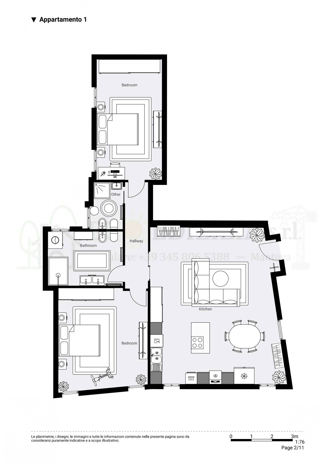 Appartamento in vendita a Volta Mantovana