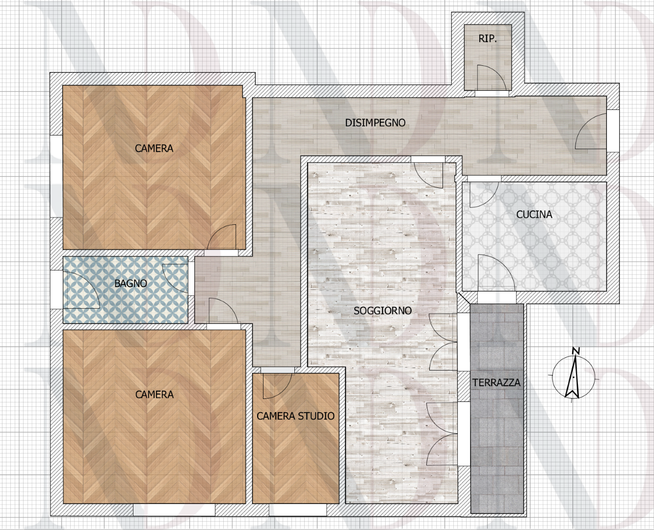 Appartamento con terrazzo in via di stabbio 3, Carrara