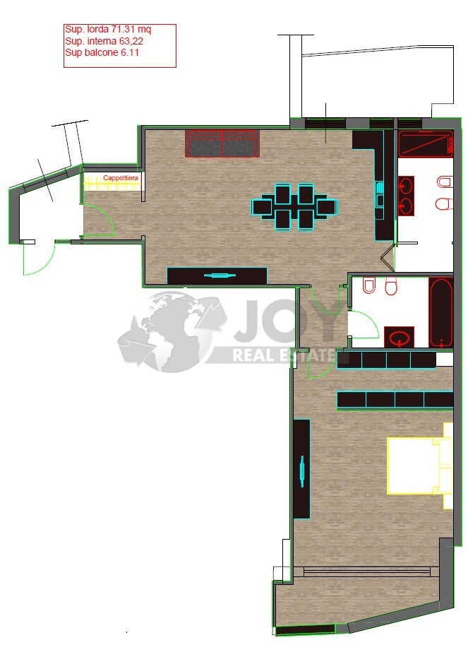 Quadrilocale con terrazzo in piazza mazzini giuseppe 38a, Lecce