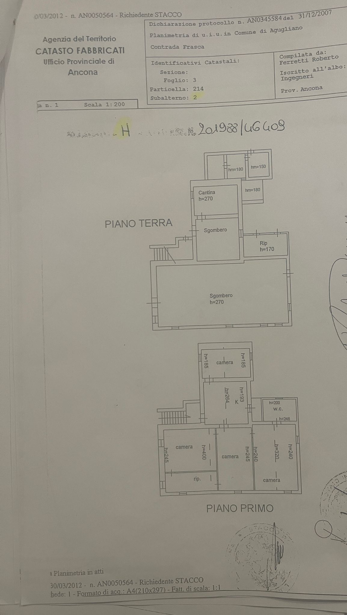 Rustico da ristrutturare in contrada frasca, Agugliano