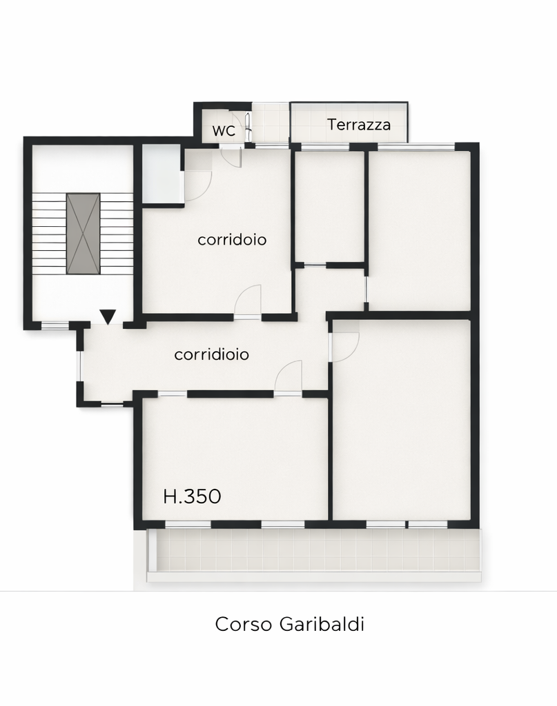 Appartamento da ristrutturare in corso giuseppe garibaldi, Ancona