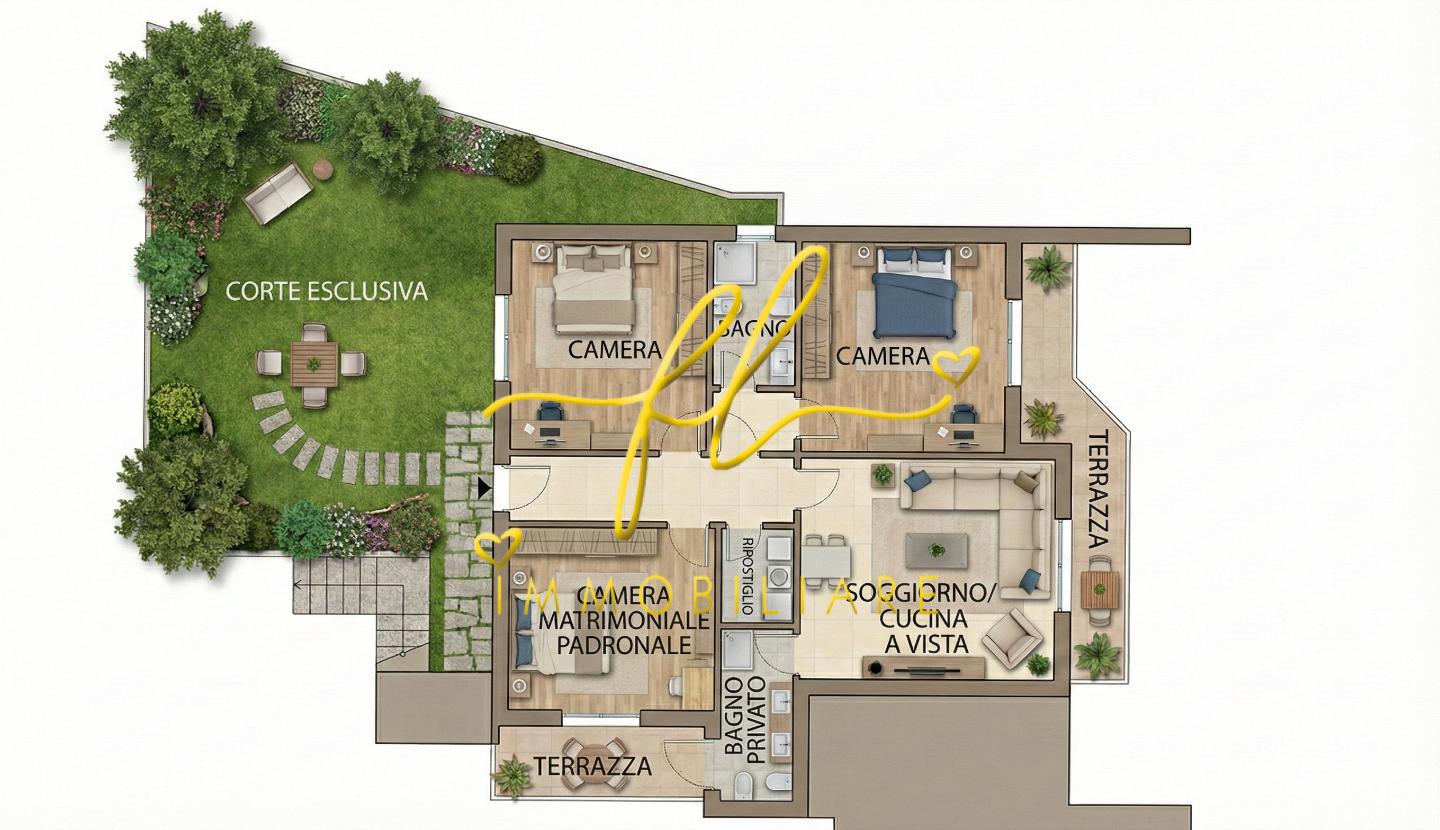 Appartamento con giardino a Montescudaio