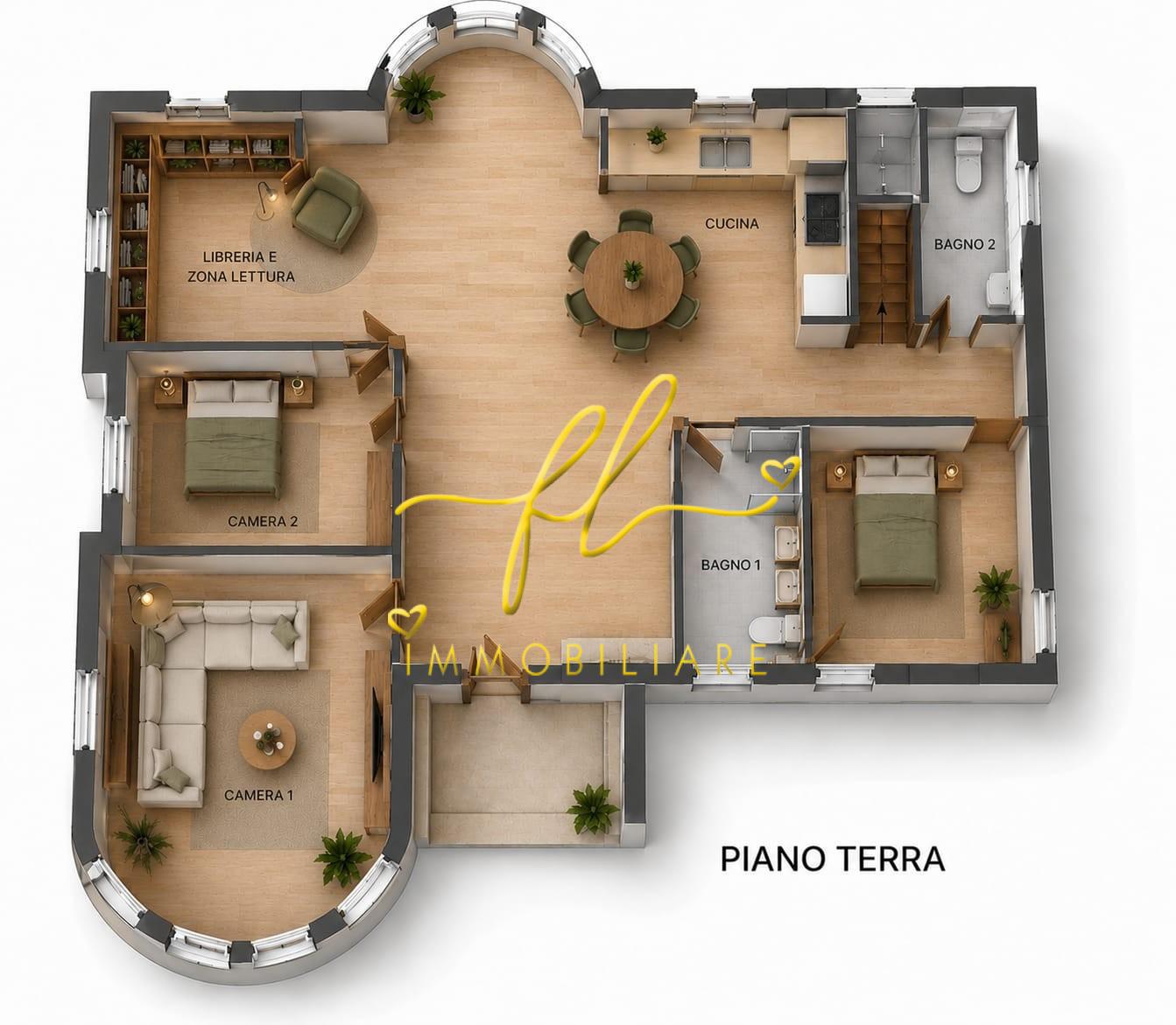 Appartamento con giardino a Pomarance