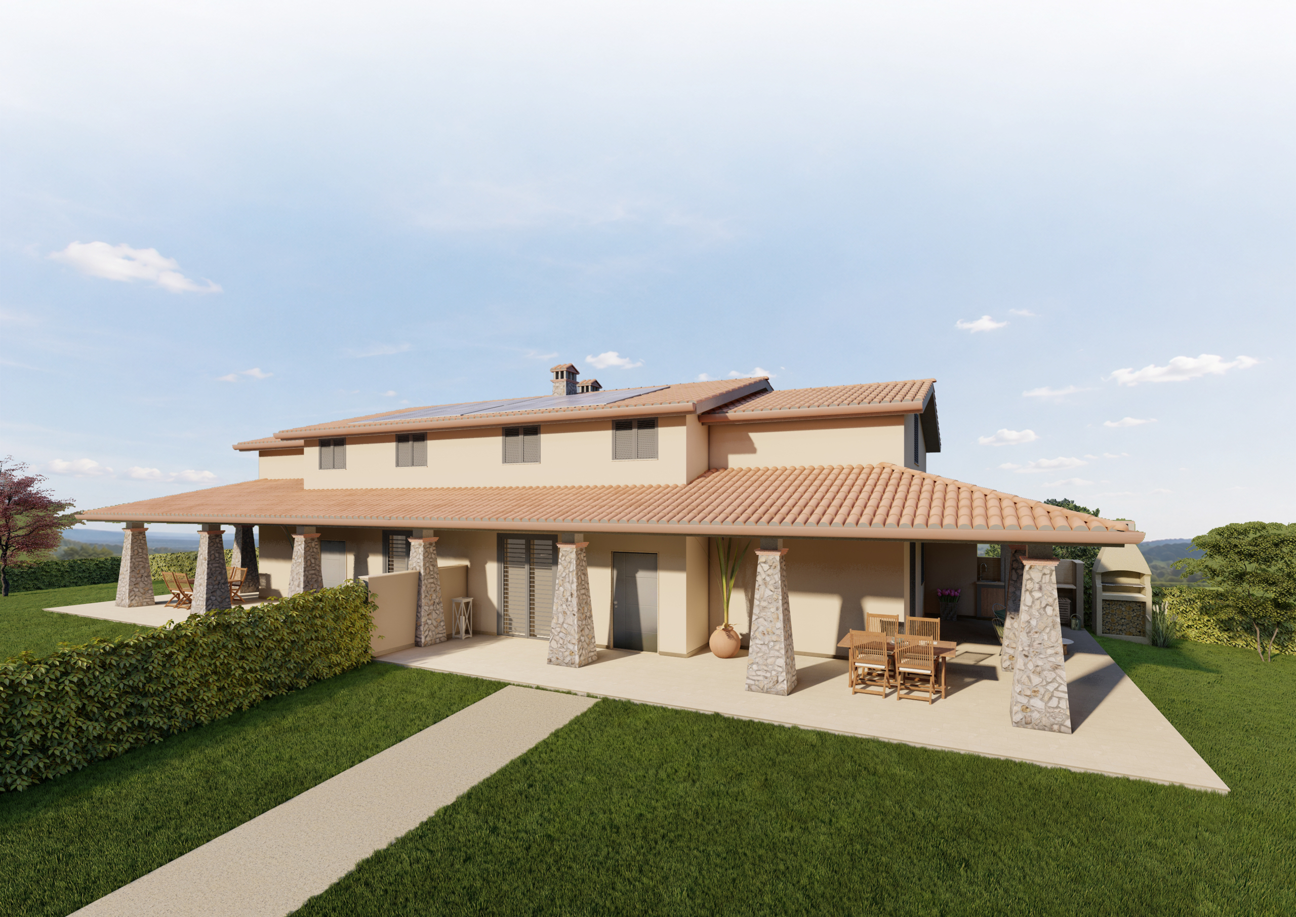 Villa con giardino a Fiano Romano