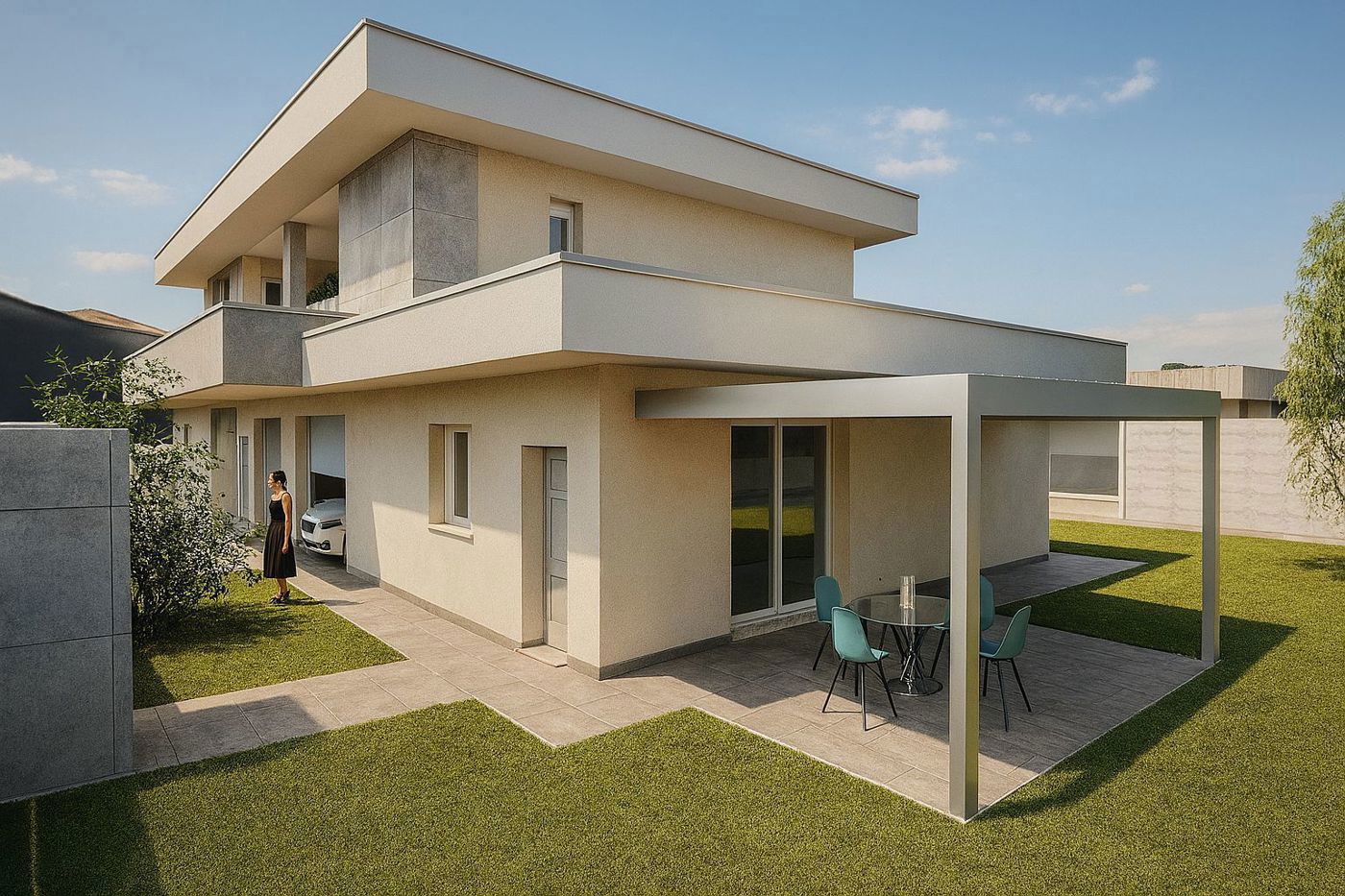 Quadrilocale con giardino a Castrezzato