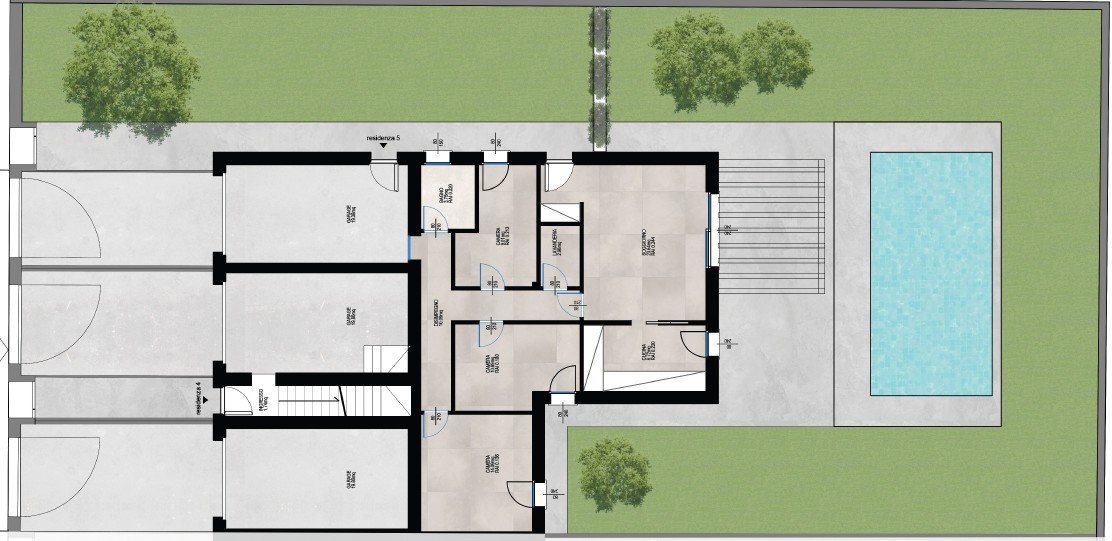 Quadrilocale con giardino a Orzinuovi