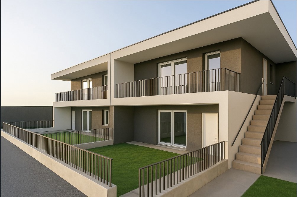 Quadrilocale con giardino a Coccaglio