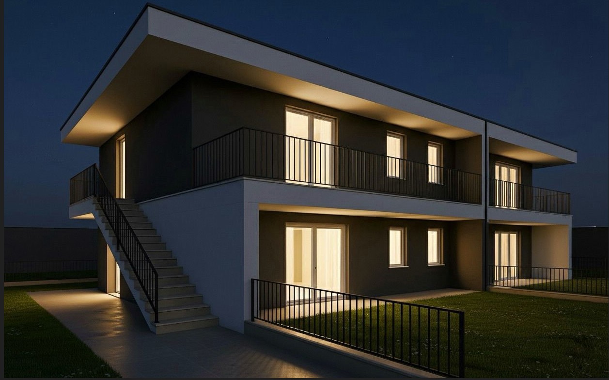 Quadrilocale con giardino a Coccaglio