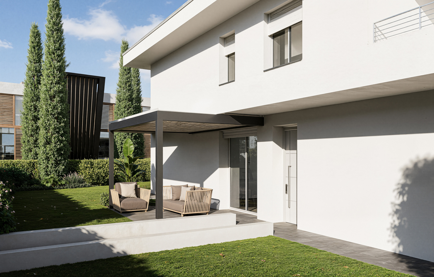 Trilocale con giardino a Capriolo