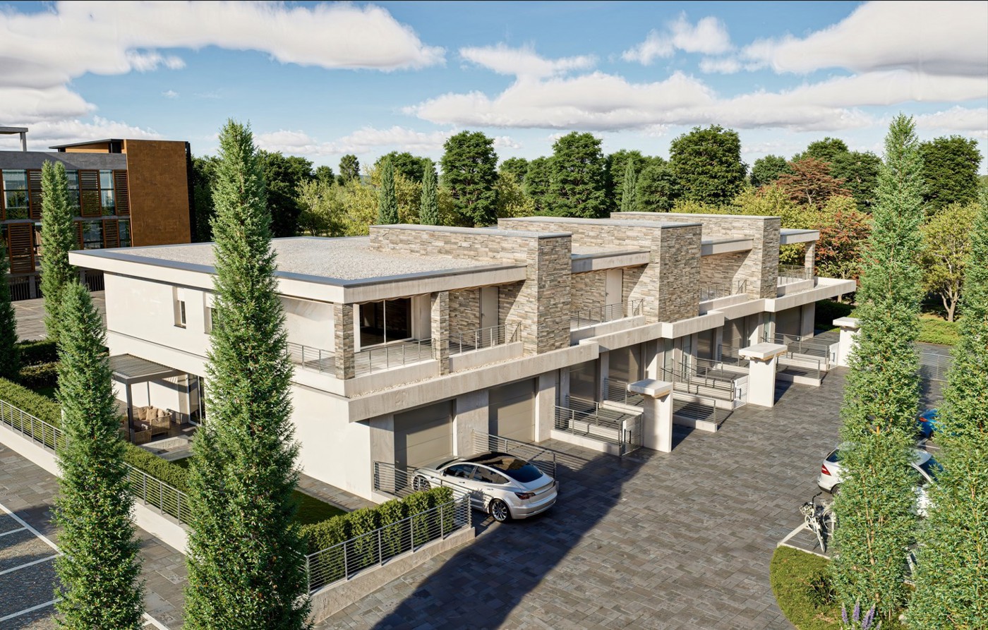 Quadrilocale con giardino a Capriolo