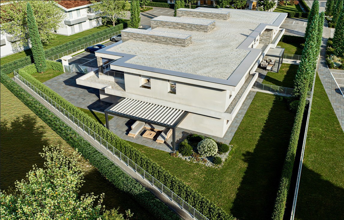 Quadrilocale con giardino a Capriolo