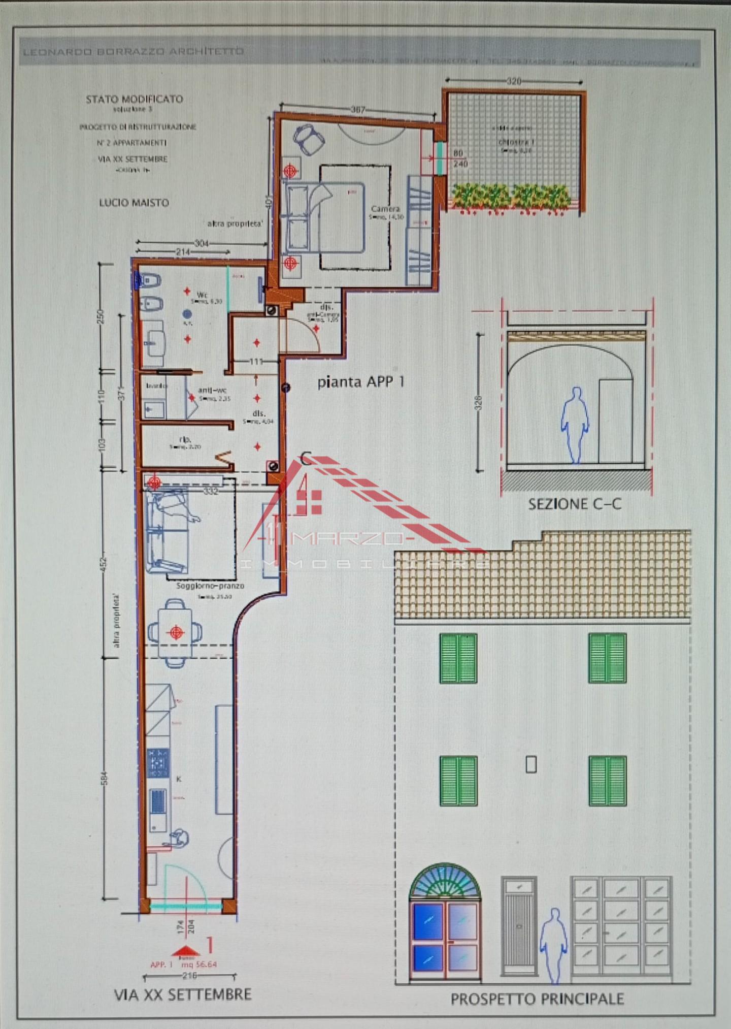 Bilocale ristrutturato a Cascina