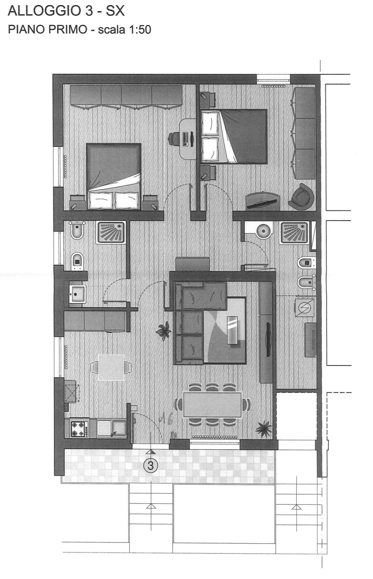 Appartamento in vendita a Pesaro, Santa Veneranda