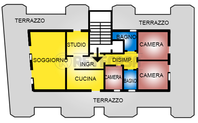 Attico con terrazzo a Pescara