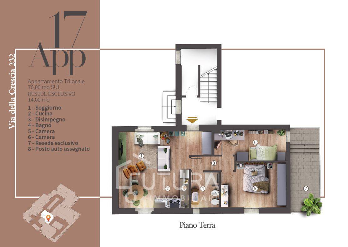 Appartamento in vendita a Campi Bisenzio, San Piero a Ponti