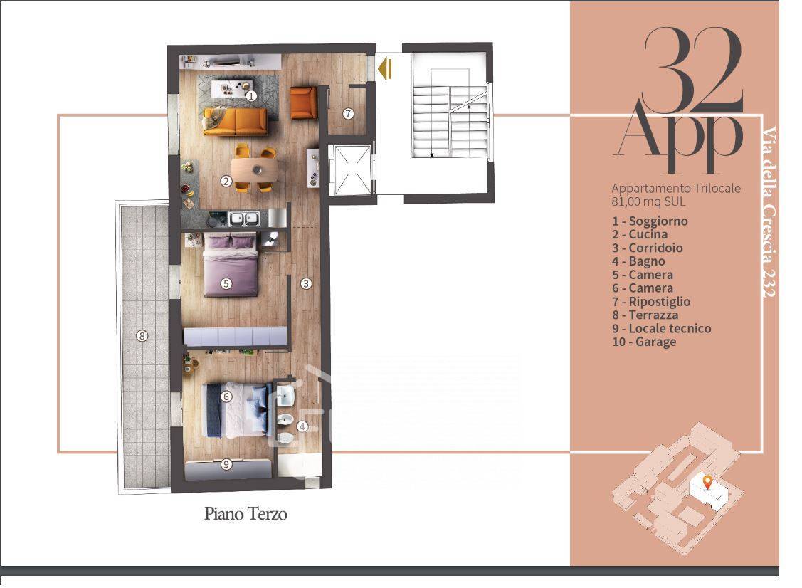 Appartamento in vendita a Campi Bisenzio, San Piero a Ponti