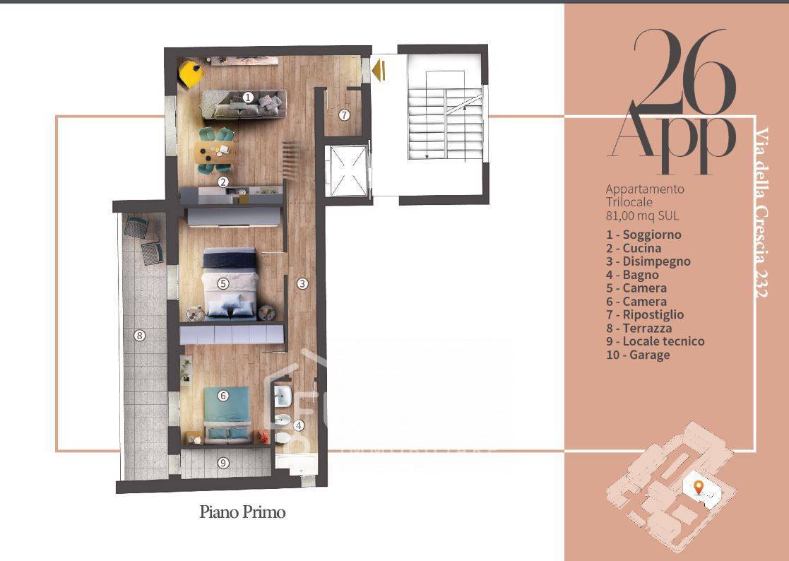 Appartamento in vendita a Campi Bisenzio, San Piero a Ponti