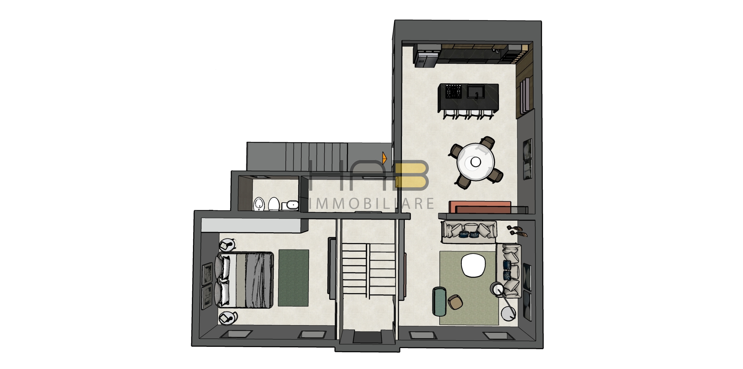 Attico con giardino in via quarto, Padova