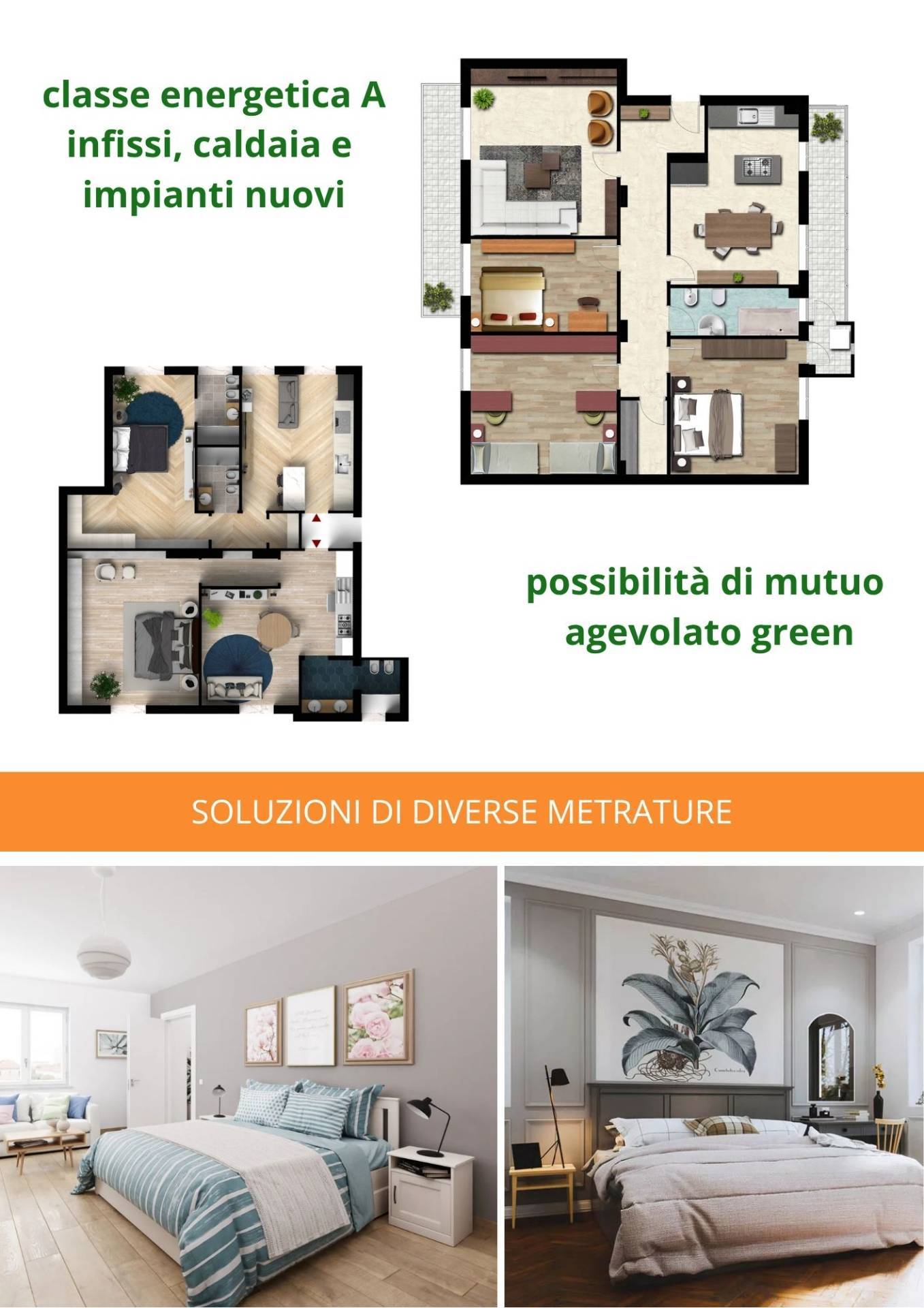 Appartamenti di diverse tipologie in vendita a Poggio Rusco