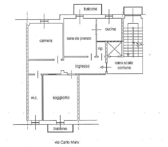 Appartamento da ristrutturare in corso carlo marx 30, Alessandria
