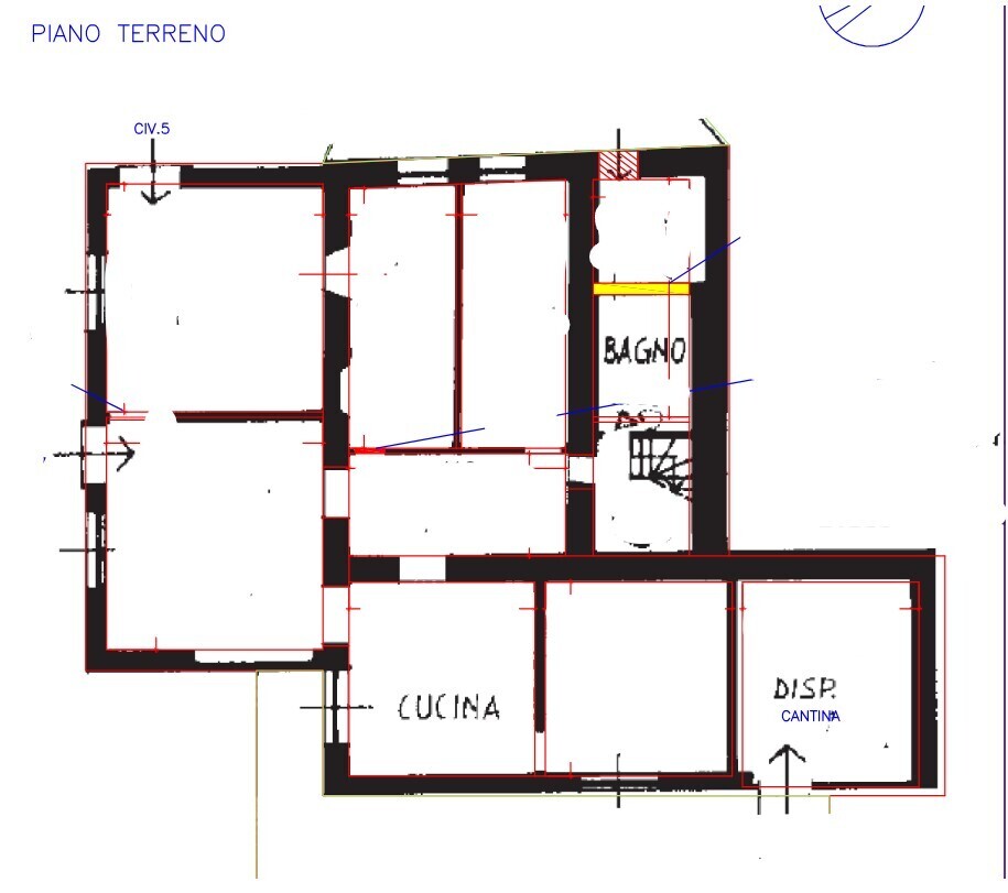 Casa indipendente da ristrutturare in via cicone 5, Tiglieto