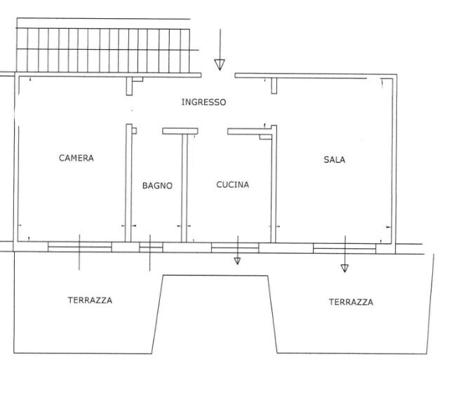 Quadrilocale con terrazzi in via tre scalini 5, Rapallo