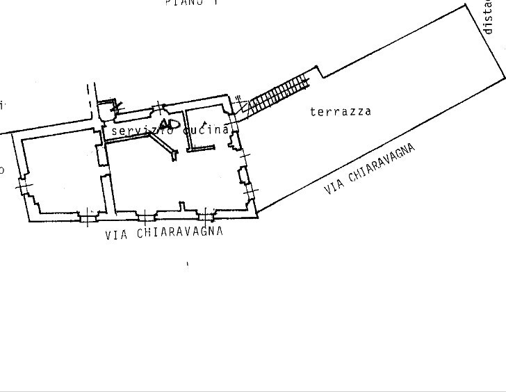Appartamento con terrazzo in via chiaravagna 35, Genova