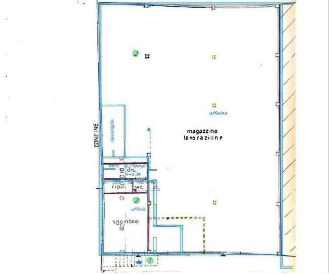 Capannone da ristrutturare in via braie 302, Camporosso