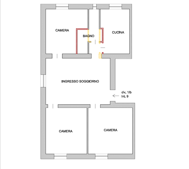 Appartamento da ristrutturare in via caterina rossi 1, Genova