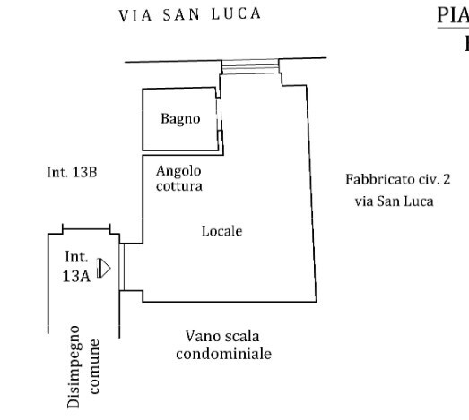 Ufficio da ristrutturare in via san luca 4/13, Genova
