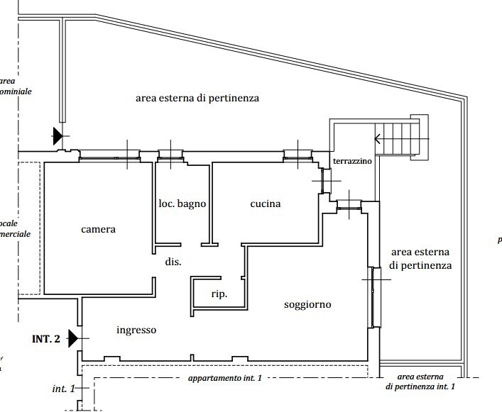 Quadrilocale con giardino in via nino bixio 10/2, Rapallo
