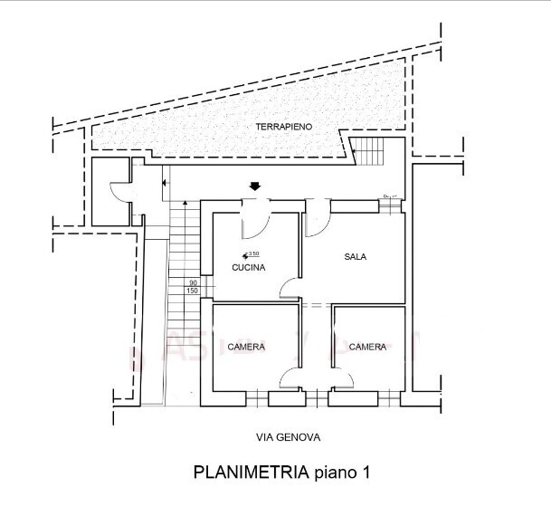Appartamento con giardino in via genova 26, Arnasco