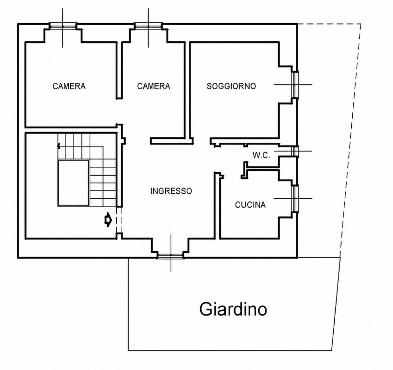 Appartamento con giardino in via borgoratti 165/1, Genova
