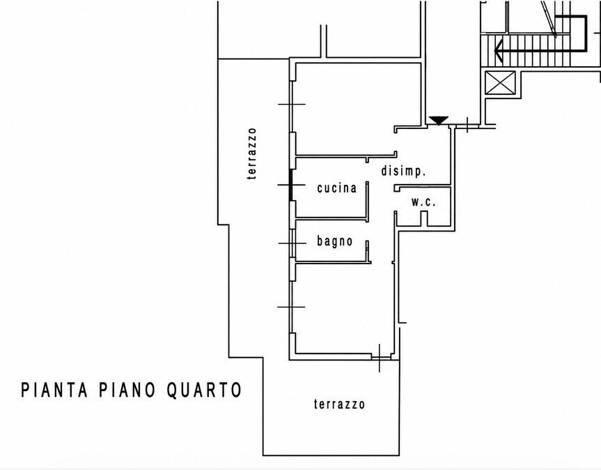 Attico con terrazzo in corso degli inglesi 610/29, San Remo