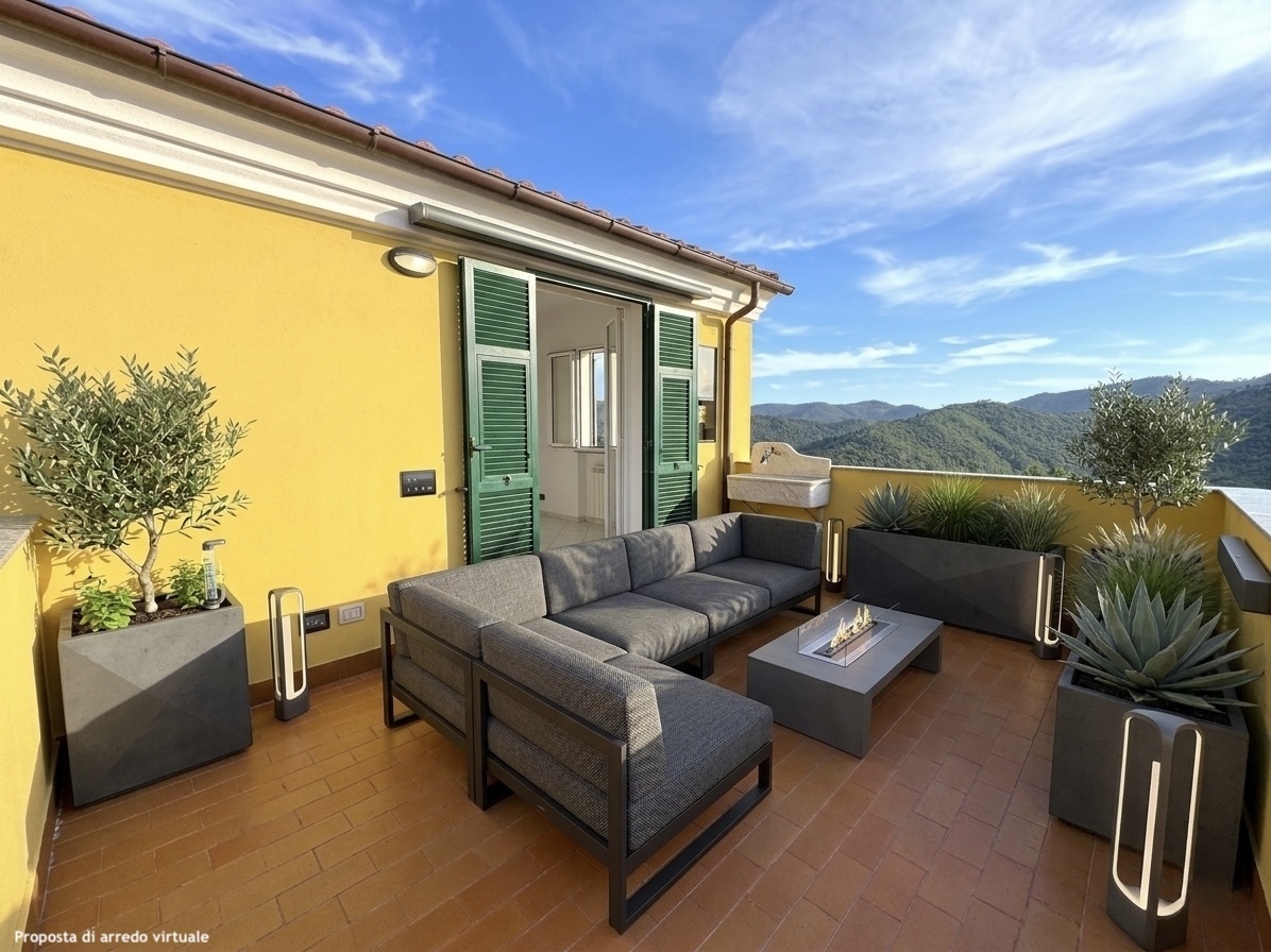 Bilocale con terrazzo in via barilari 7bis, Magliolo