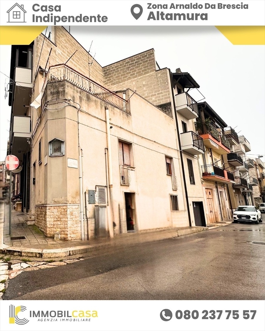 Casa indipendente da ristrutturare, Altamura zona arnaldo da brescia