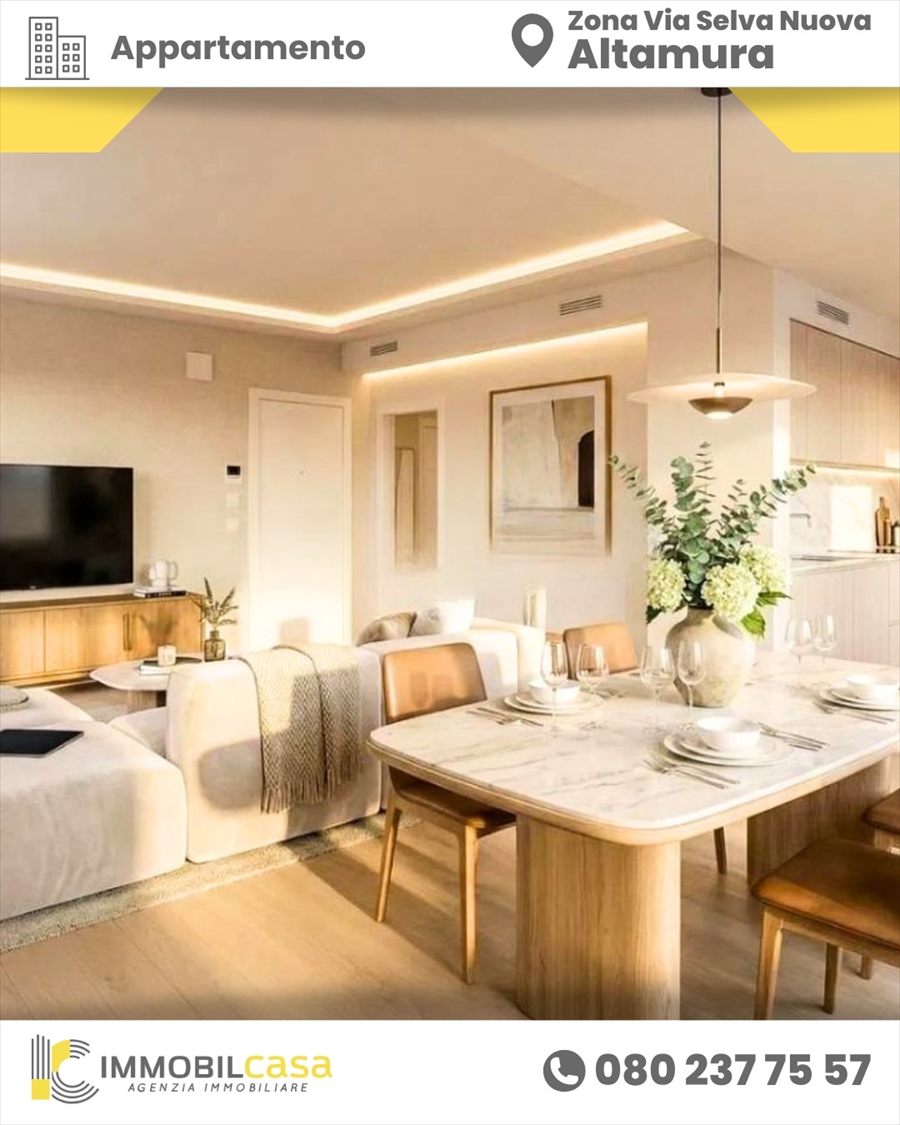 Quadrilocale nuovo, Altamura zona nuova via selva