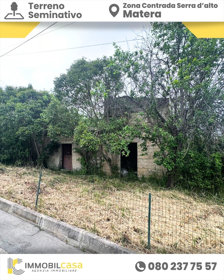 Terreno in vendita, Matera zona contrada serra d'alto
