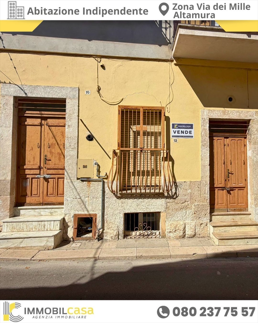 Casa indipendente da ristrutturare, Altamura zona via dei mille